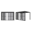 Drzwi Przesuwne 370 x 236 cm - Pergola tarasowa MIRADOR Classic i Premium 111 - Antracyt